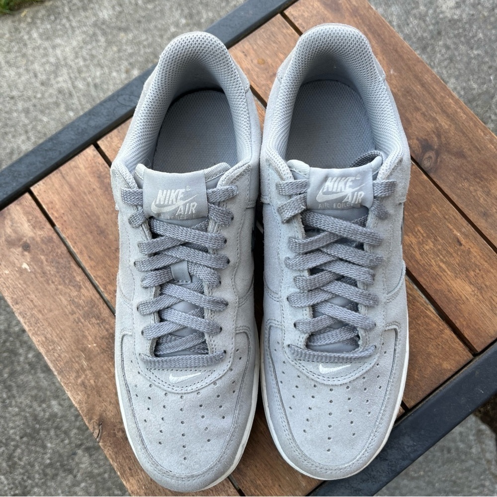 Nike Air Force 1 Low Retro Light Smoke Grey White DV0785-003 Men's AF1 Sz 8 EUC - Picture 5 of 11